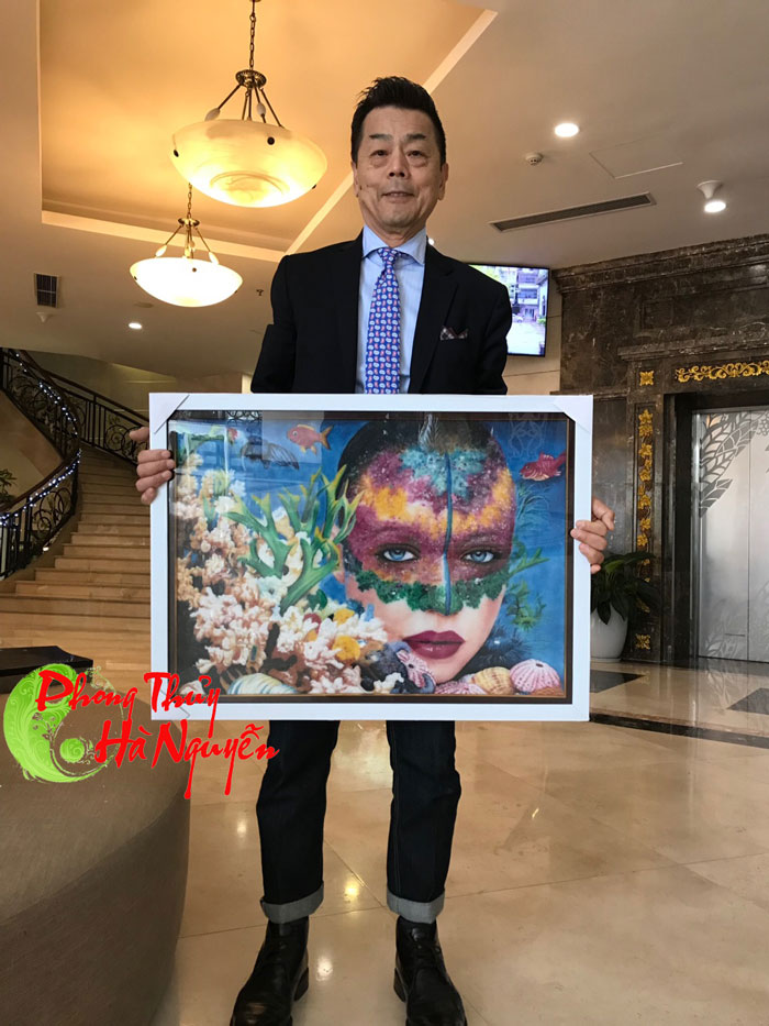 tranh quà tặng - tranh đá quý hà nguyễn